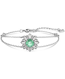 Silver-Tone Crystal Sunshine Bracelet