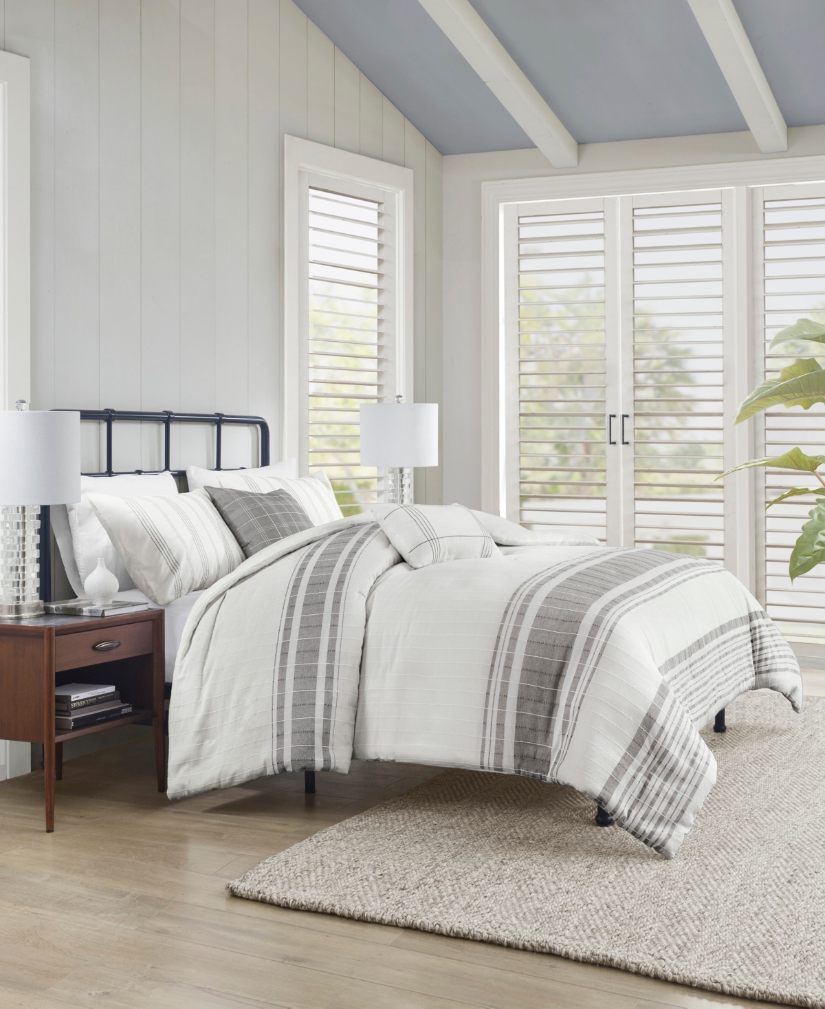 Harbor House Morgan Jacquard Cotton 5-pc. Duvet Cover Set, King In Multi