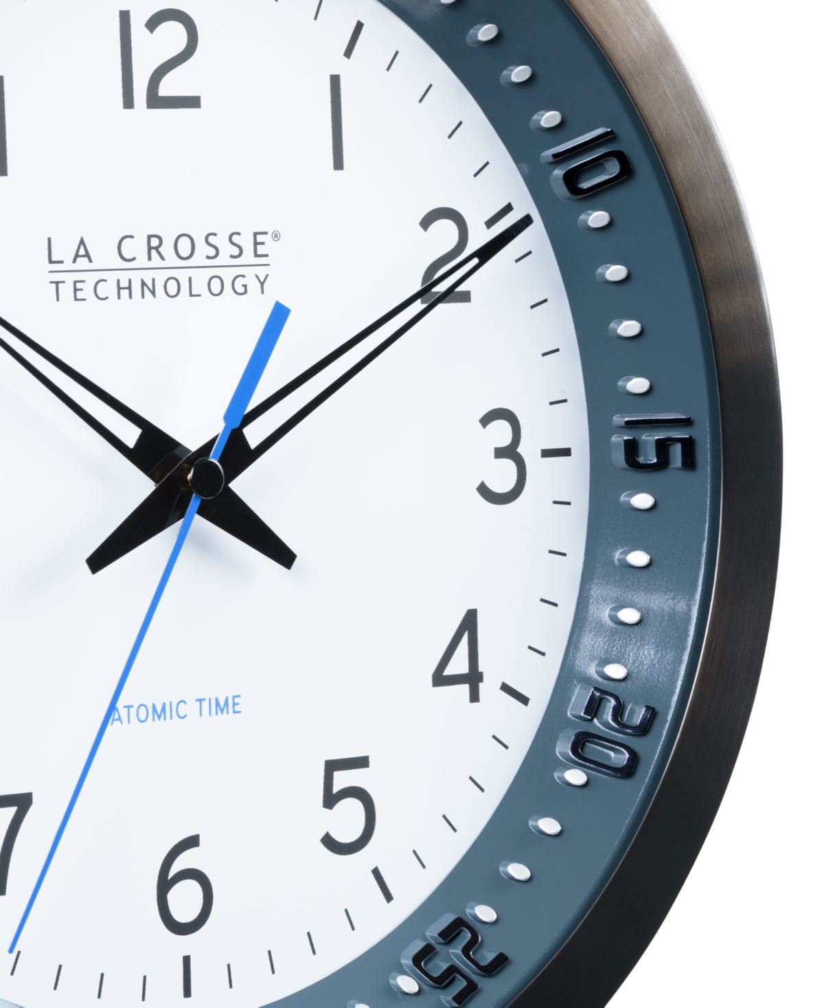 Shop La Crosse Technology 404-54667-int 10" Atomic Chapter Ring Analog Clock In Black