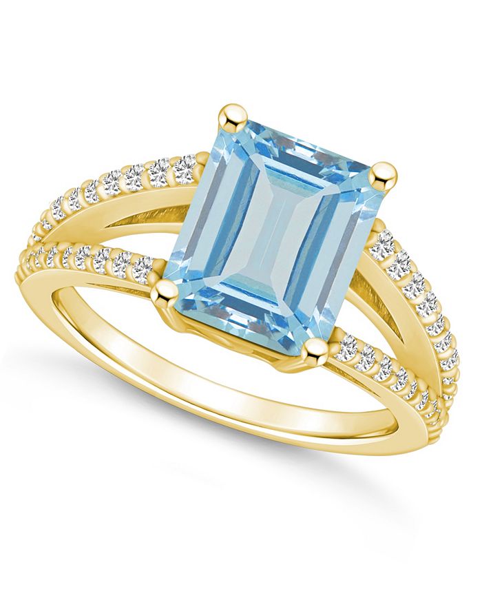 Macy's 2024 aquamarine ring