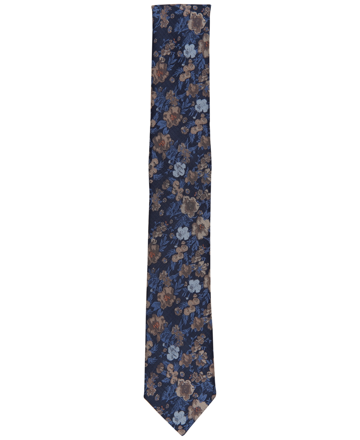Shop Bar Iii Men's Lisbon Floral-print Tie, Created For Macy's L In Red