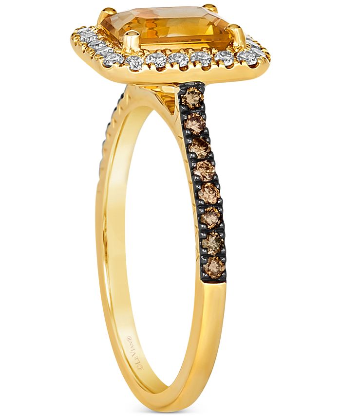 Le Vian Cinnamon Citrine (1-1/6 ct. t.w.) & Diamond (3/8 ct. t.w.) Ring ...