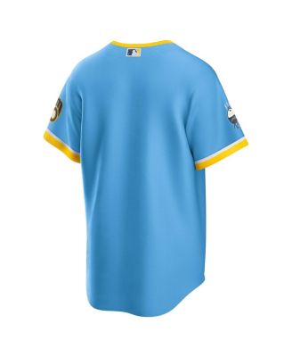Men's Powder Blue Milwaukee Brewers City Connect Replica Team Jersey