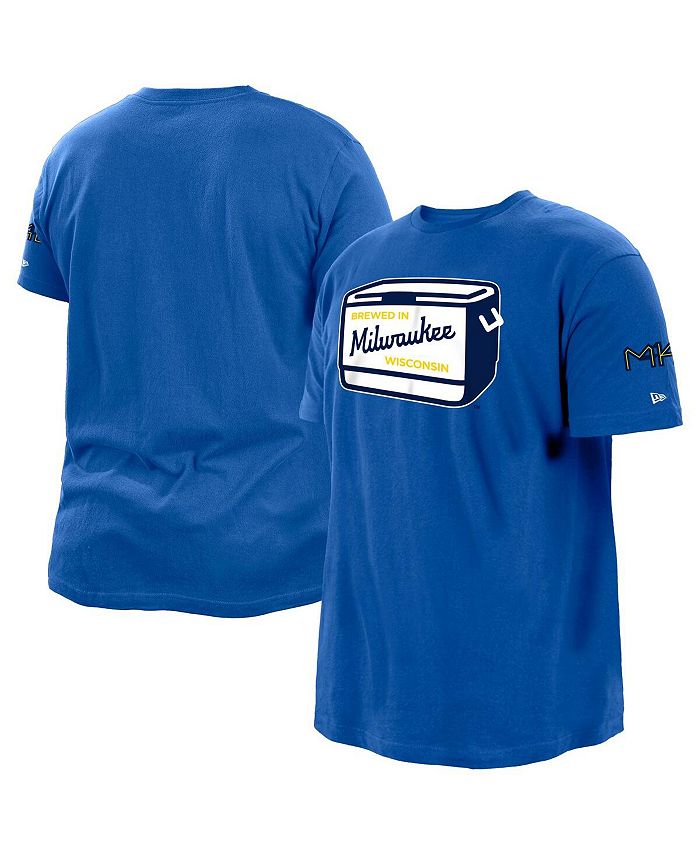 Milwaukee Brewers Nike 2022 City Connect Short Sleeve Pullover Hoodie -  Powder Blue