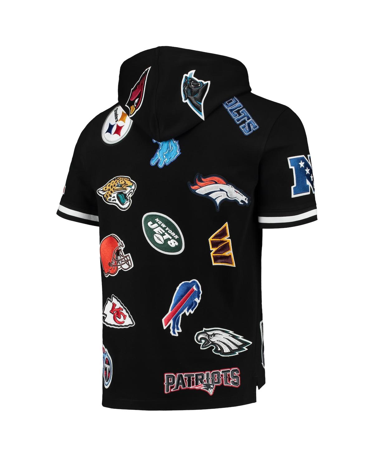 Men's Pro StandardNfl League Wordmark Short Sleeve Pullover Hoodie - Black