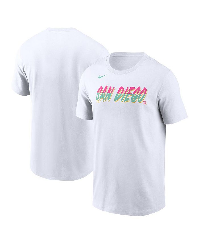 Nike Men's White San Diego Padres City Connect Wordmark T-shirt - Macy's