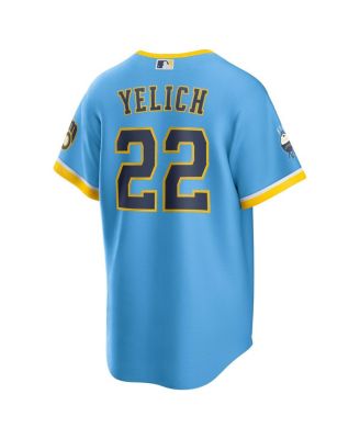 Men's Christian Yelich Powder Blue Milwaukee Brewers City Connect Replica Player Jersey