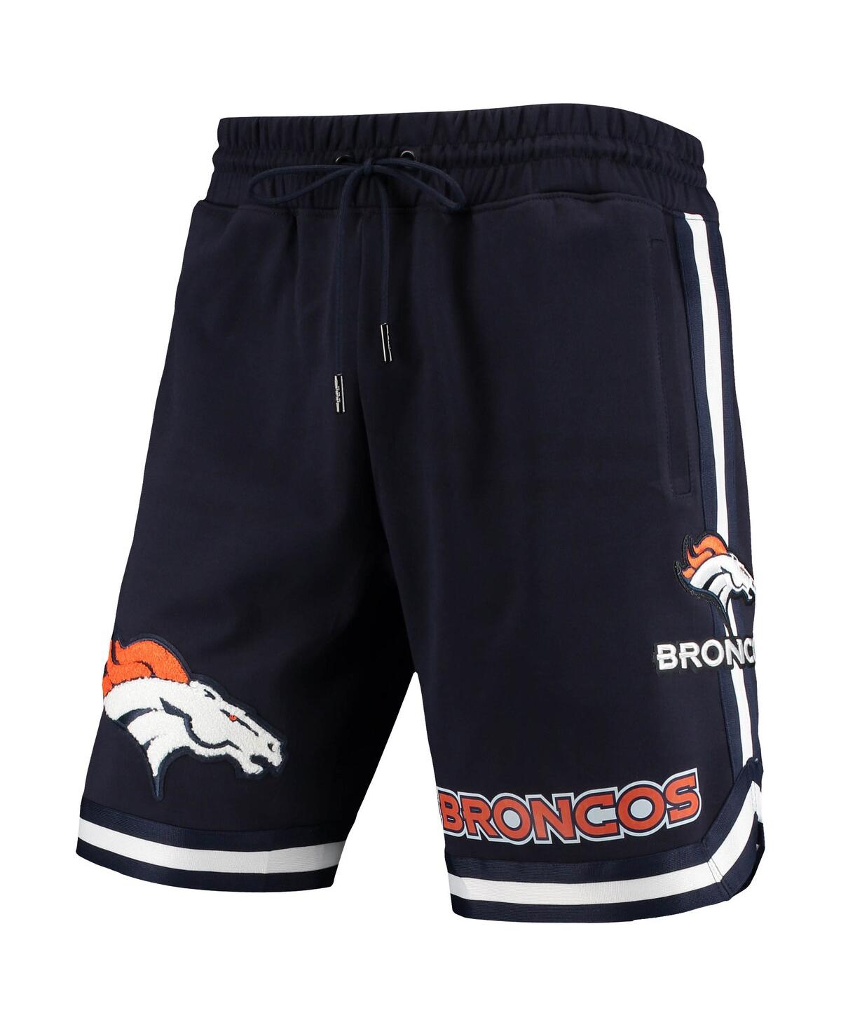 PRO STANDARD MEN'S PRO STANDARD NAVY DENVER BRONCOS CORE SHORTS 