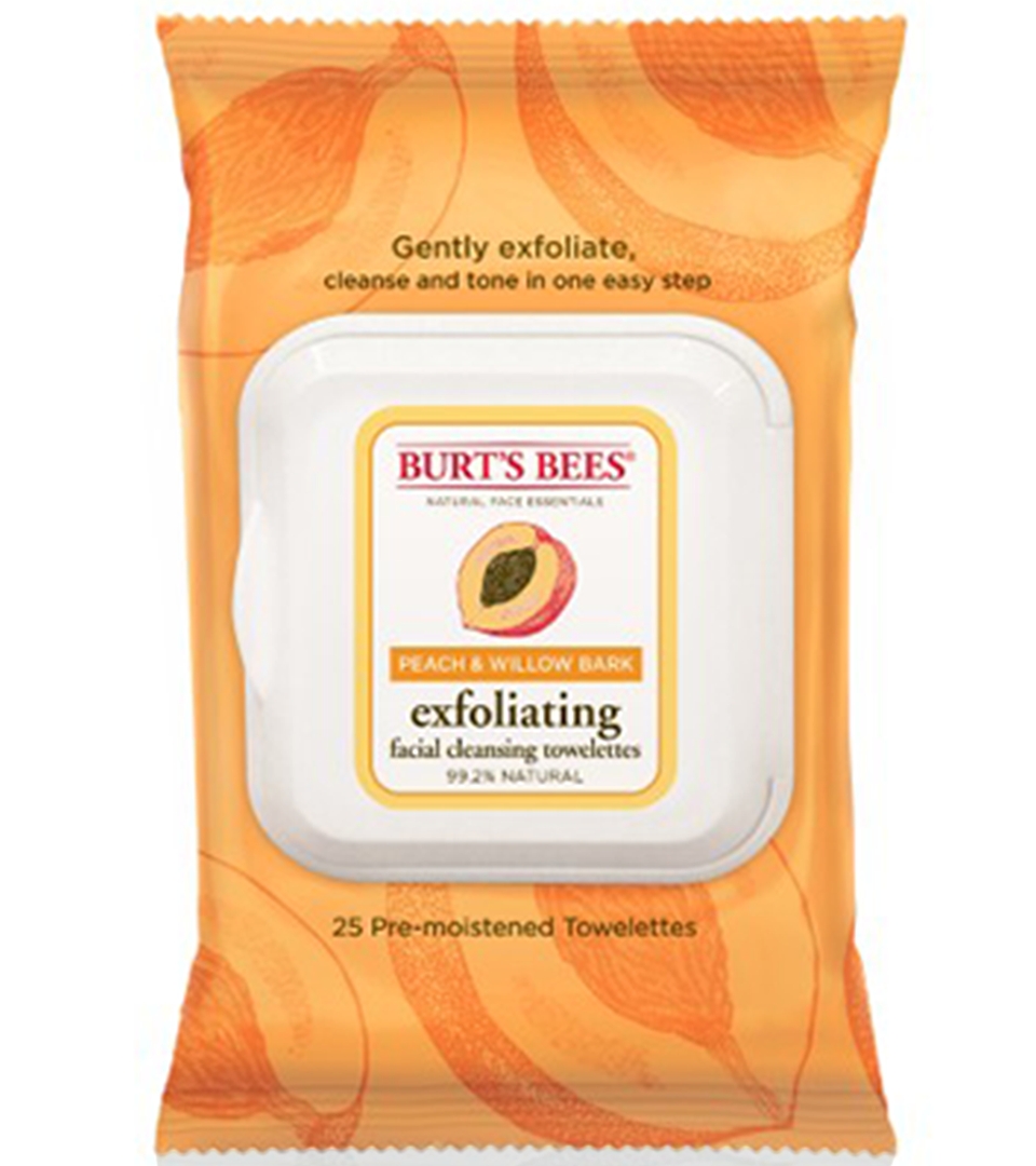 Burts Bees Facial Cleansing Towelettes   Peach & Willow Bark