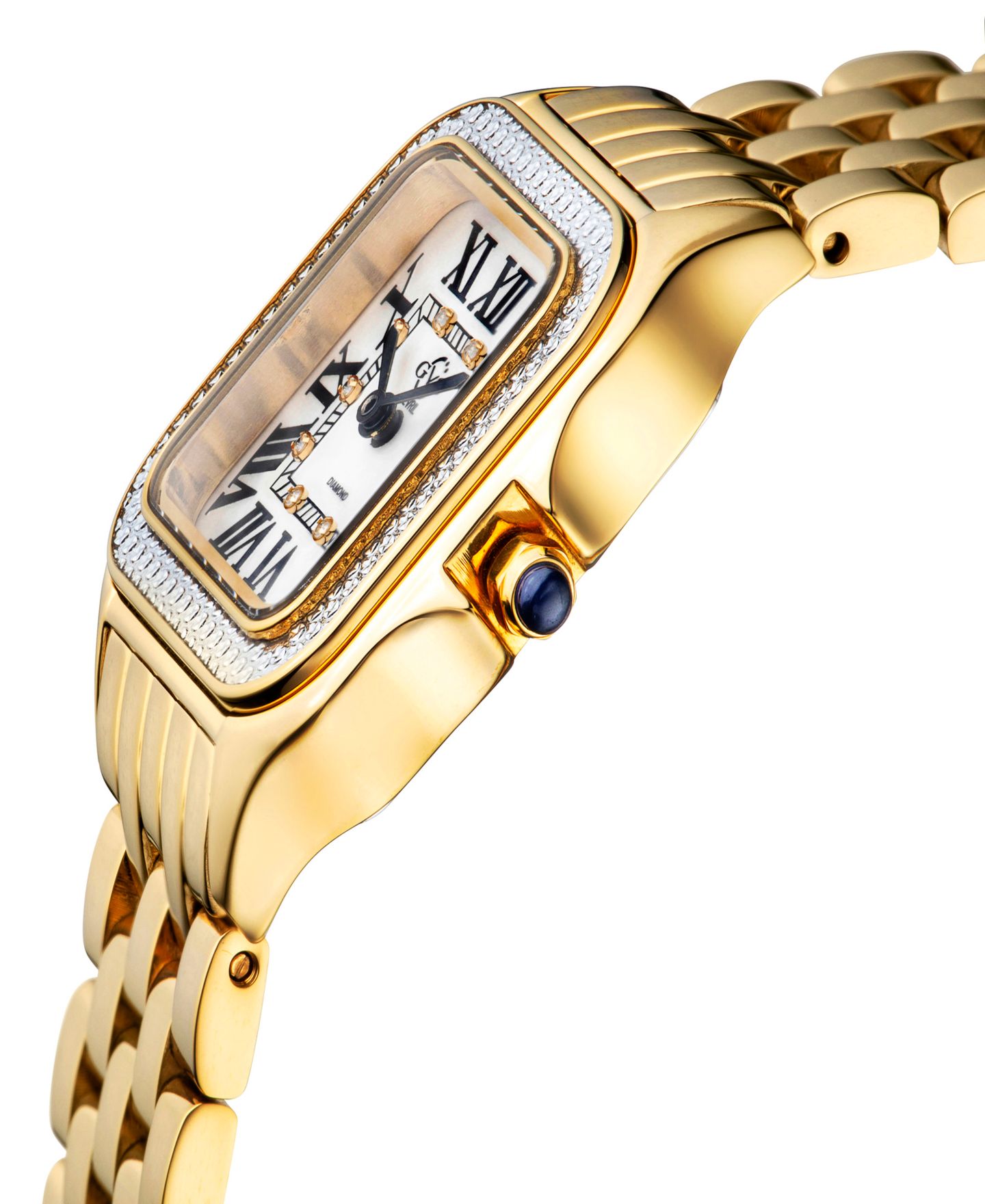 Женские часы Gevril Milan Swiss Quartz Gold-Tone Stainless Steel Bracelet Watch 27.5mm — фото 2