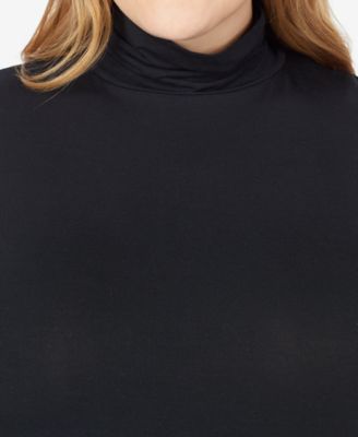 Plus Size Softwear with Stretch Turtleneck
