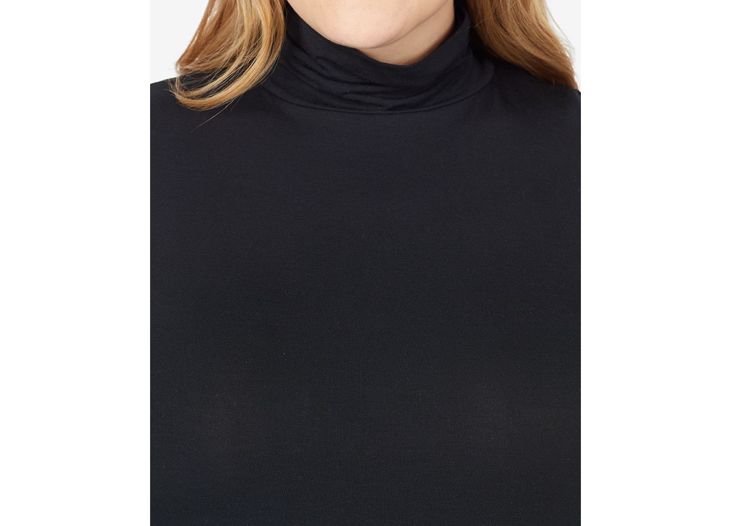 Plus Size Softwear with Stretch Turtleneck
