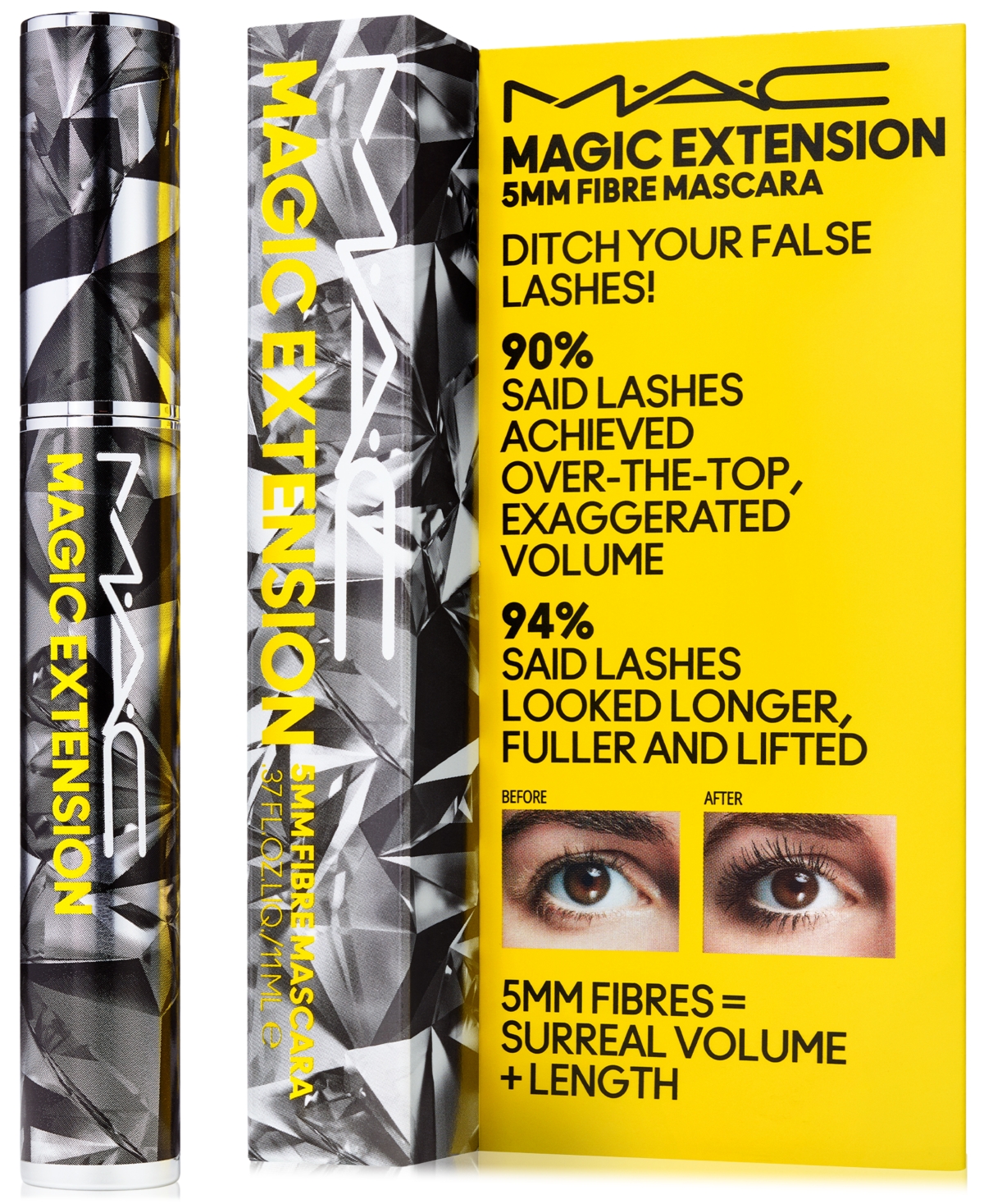 Shop Mac Magic Extension 5mm Fibre Mascara In Extensive Black