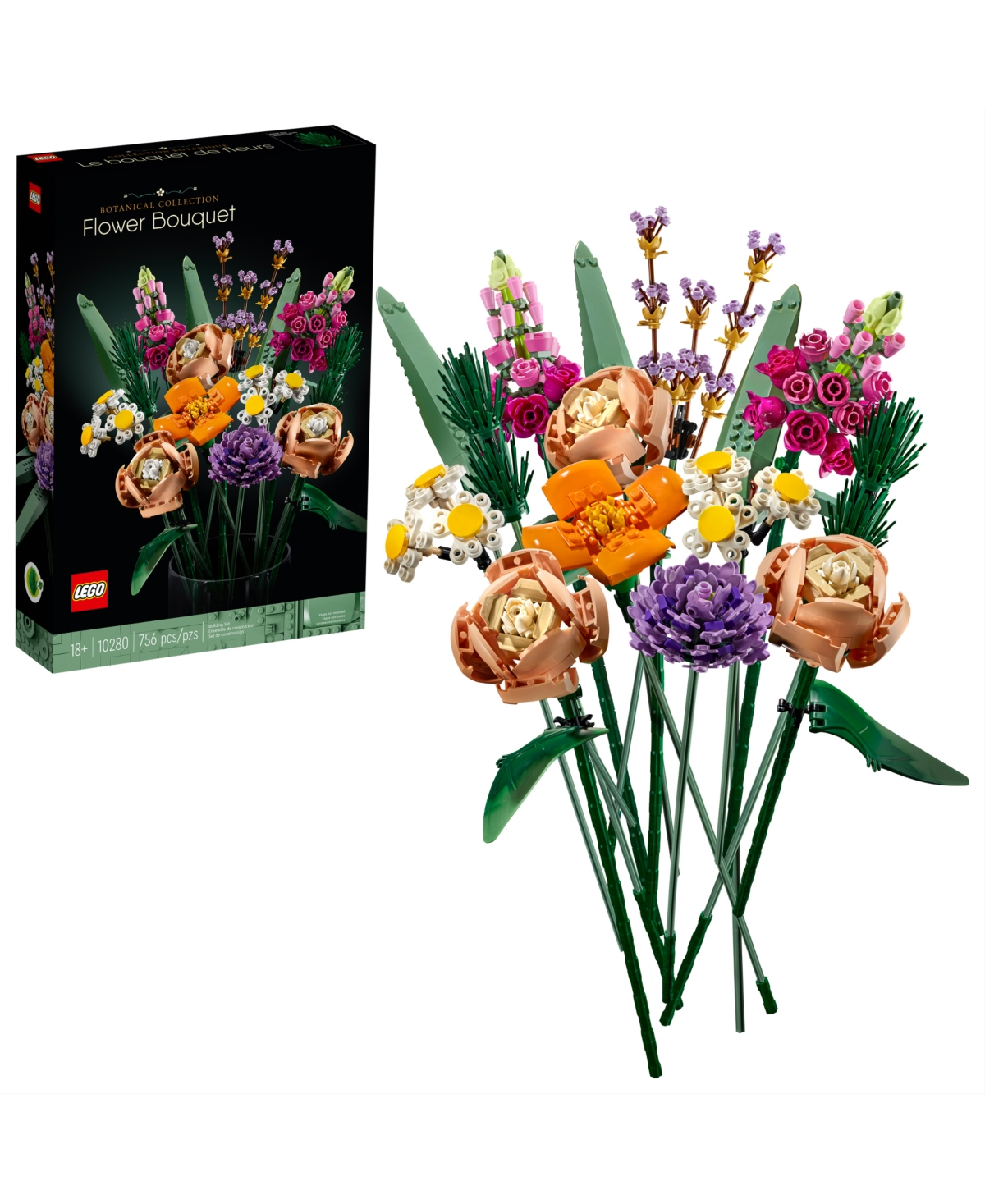 Lego Icons 10280 Flower Bouquet Adult Toy Building Set In No Color
