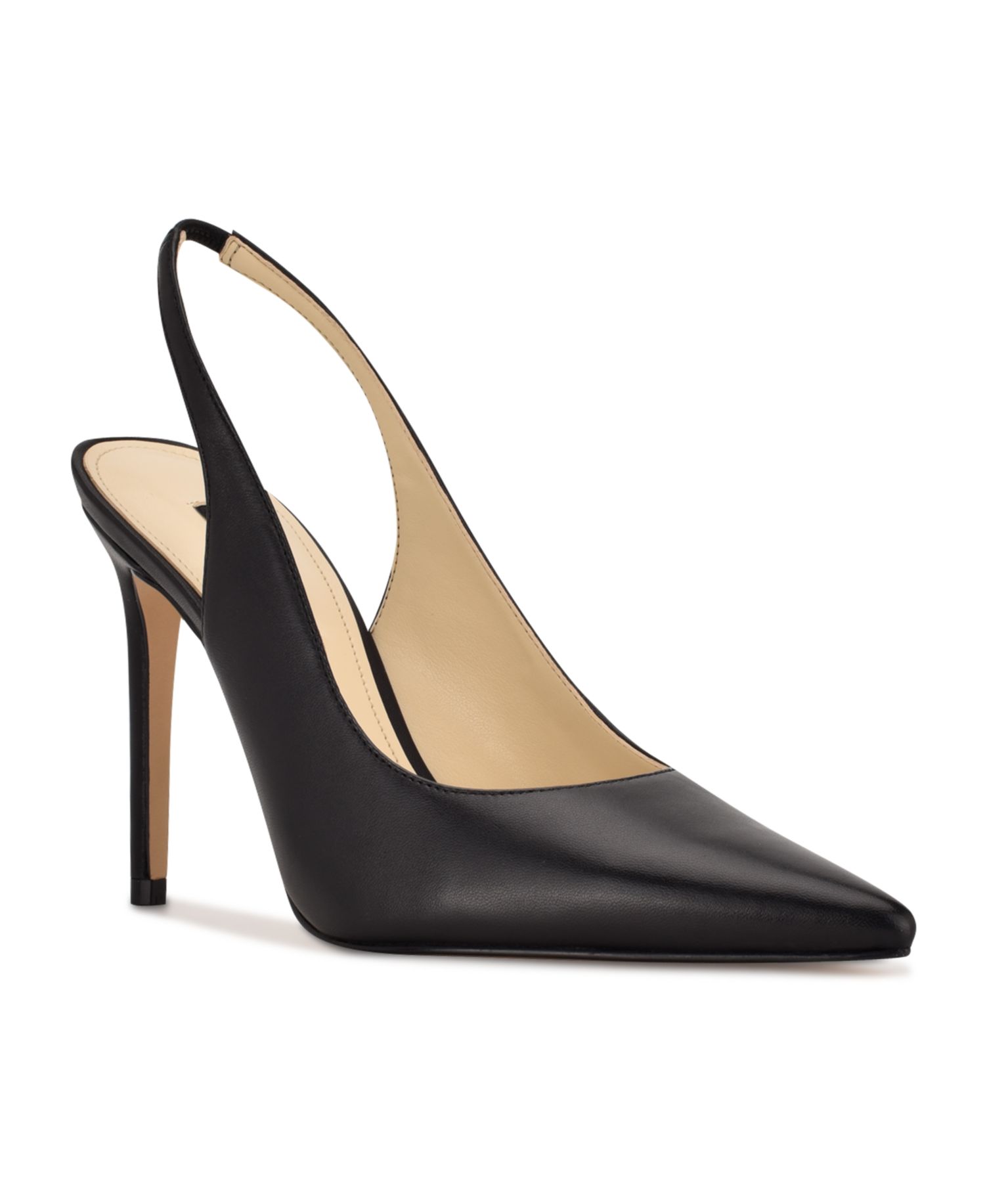 Women's Feather Slingback Stiletto Pumps