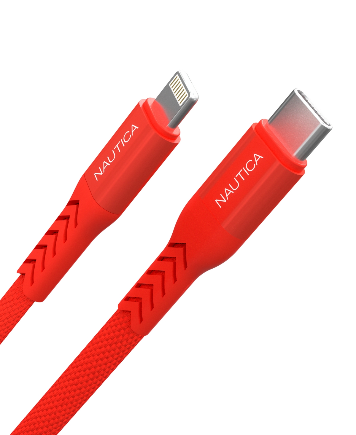 Nautica Lightning To Usb C Cable, 7' In Red