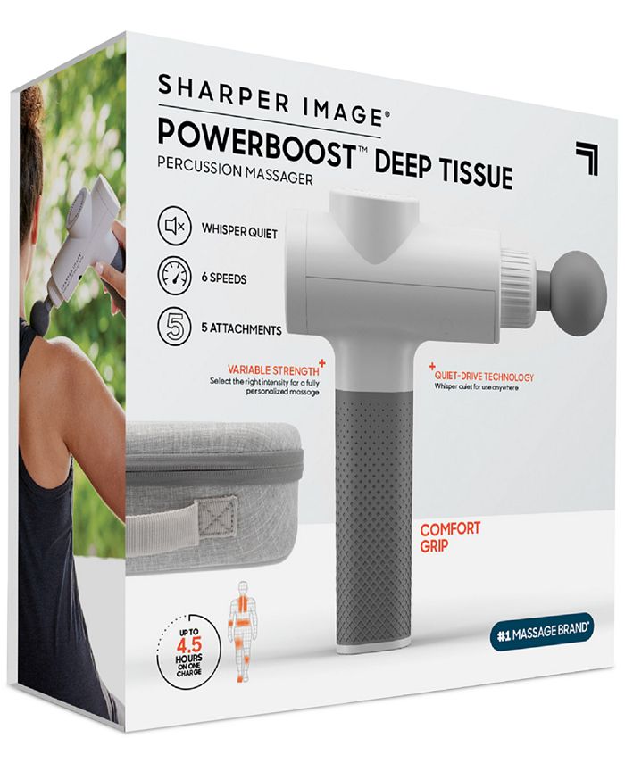 Sharper Image Powerboost Deep Tissue Percussion Massager Version 20 And Reviews Shop All