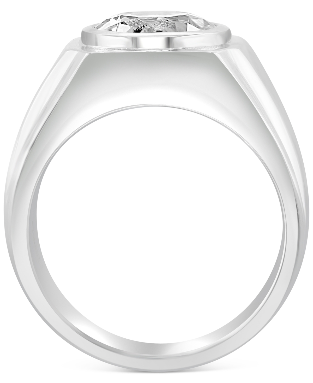 Effy Men's White Topaz Solitaire Ring (4-3/4 ct. t.w.) - Sterling Silver