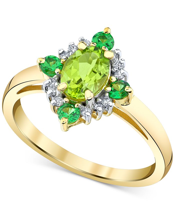 Macy's sale peridot rings