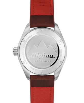 Alpina Men's Swiss Automatic Alpiner 4 Brown Leather Strap Watch 44mm