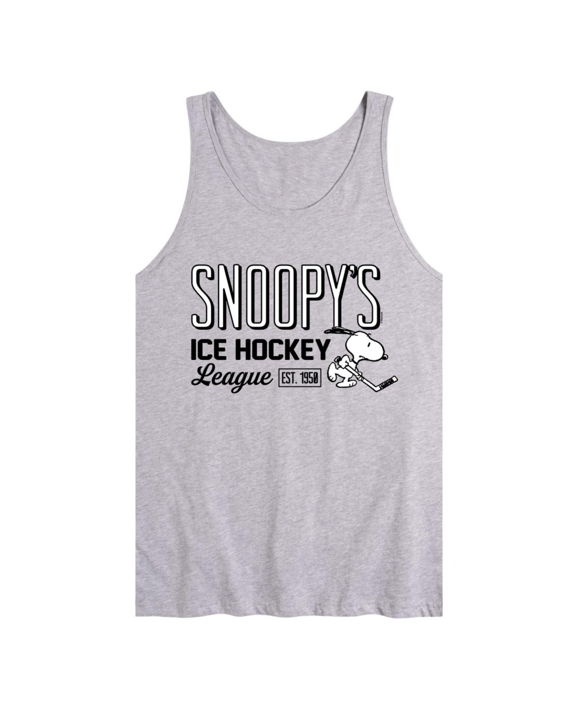 Men's Peanuts Ice Hockey Tank - Gray