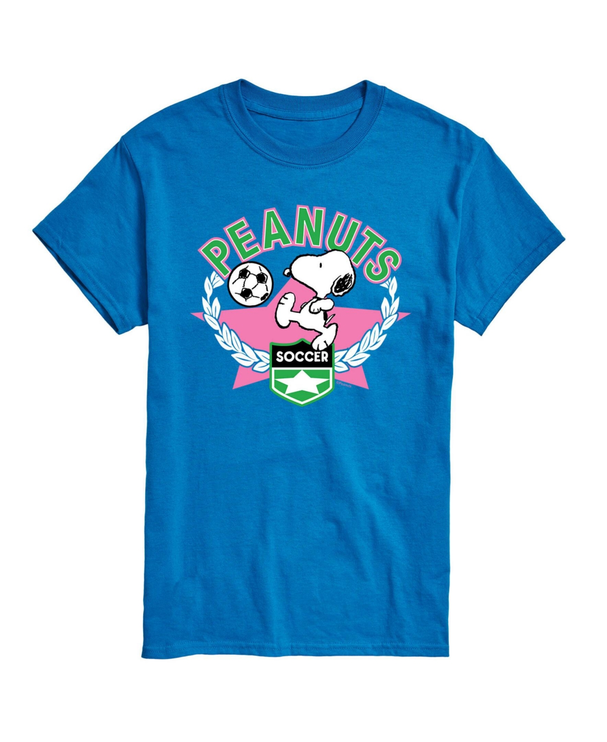 Airwaves Men's Peanuts Soccer T-shirt In Blue