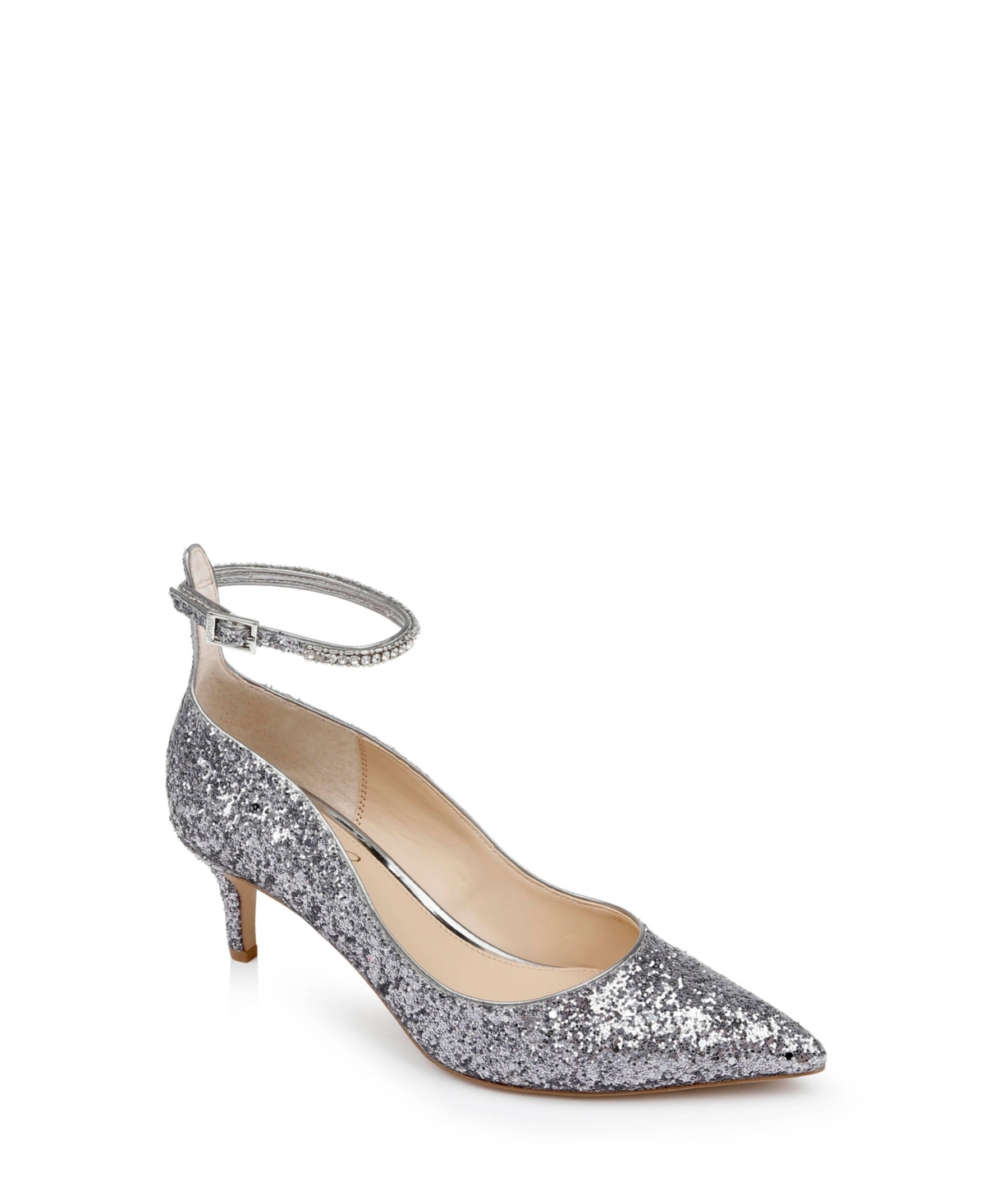 Jewel Badgley Mischka Women's Jamila Ankle Strap Evening Pumps