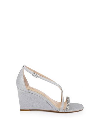 Vrouwen Krisscross Strap Wedge Schoenen, Womens Ronde Neus Ballet Wedge