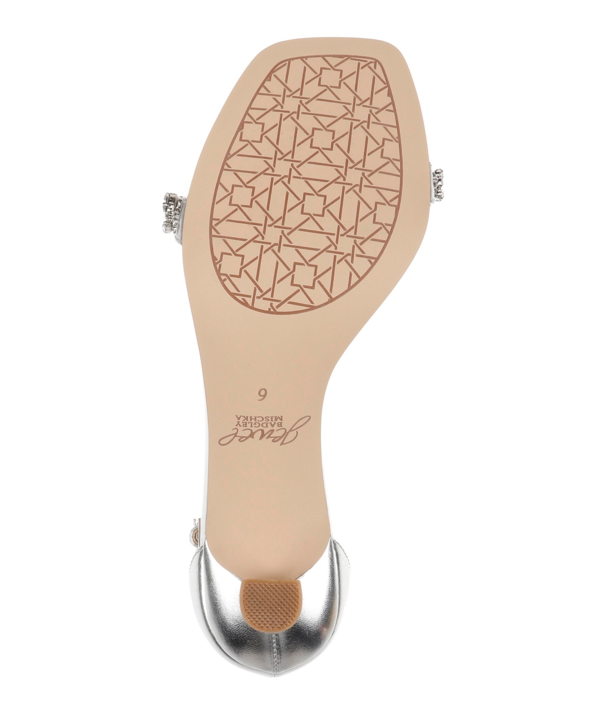 Jewel Badgley Mischka Women's Angel Two Piece Kitten Heel Evening Sandals