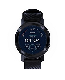 Unisex Moto Watch 100 Aluminum Black Silicone Strap Smart Watch 42mm