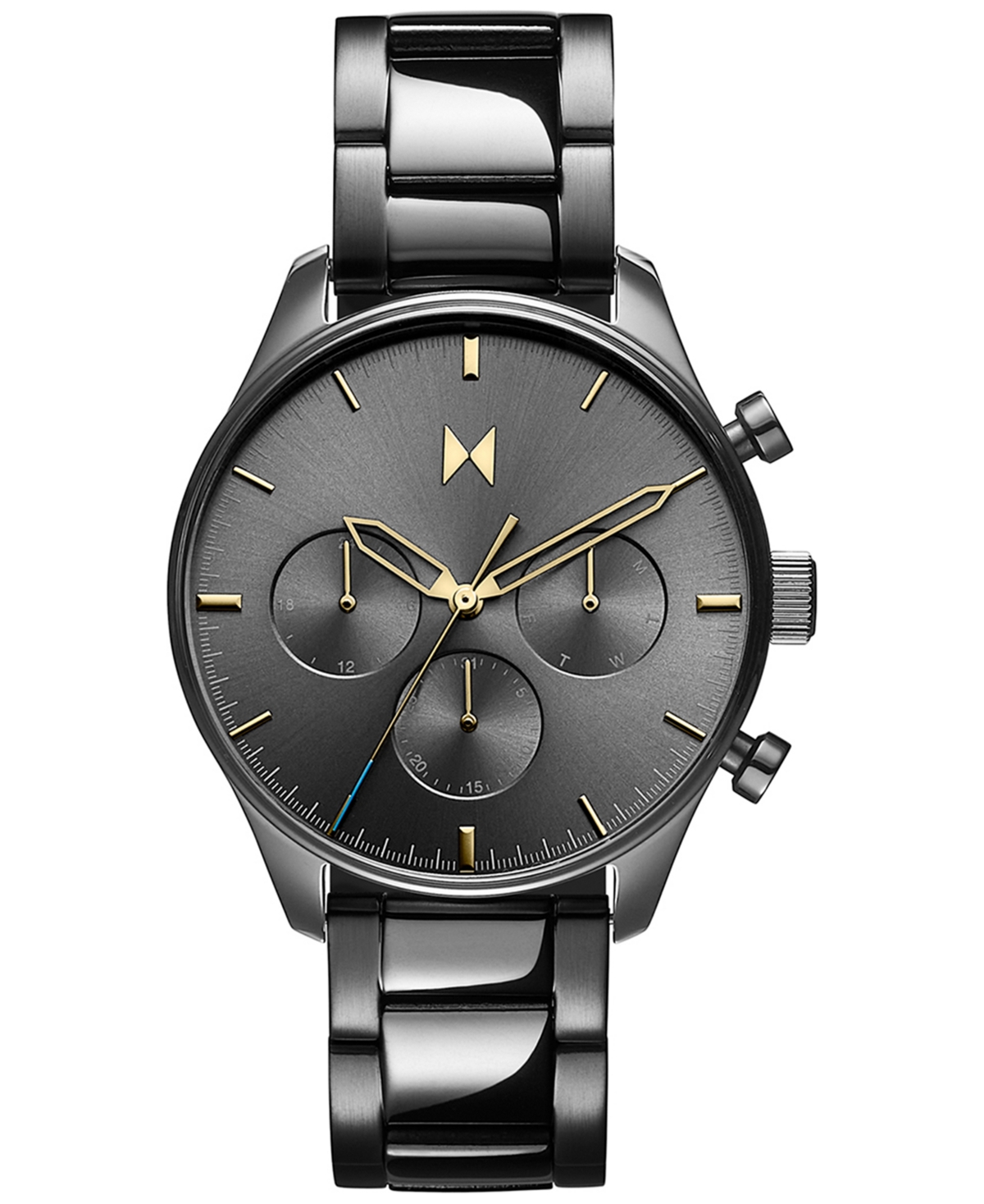 Men's Chronograph Airhawk Gunmetal-Tone Bracelet Watch 42mm - Gunmetal