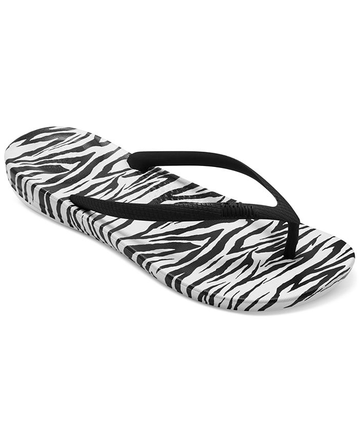 FitFlop Women's Iqushion ZebraPrint Ergonomic Sandals Macy's