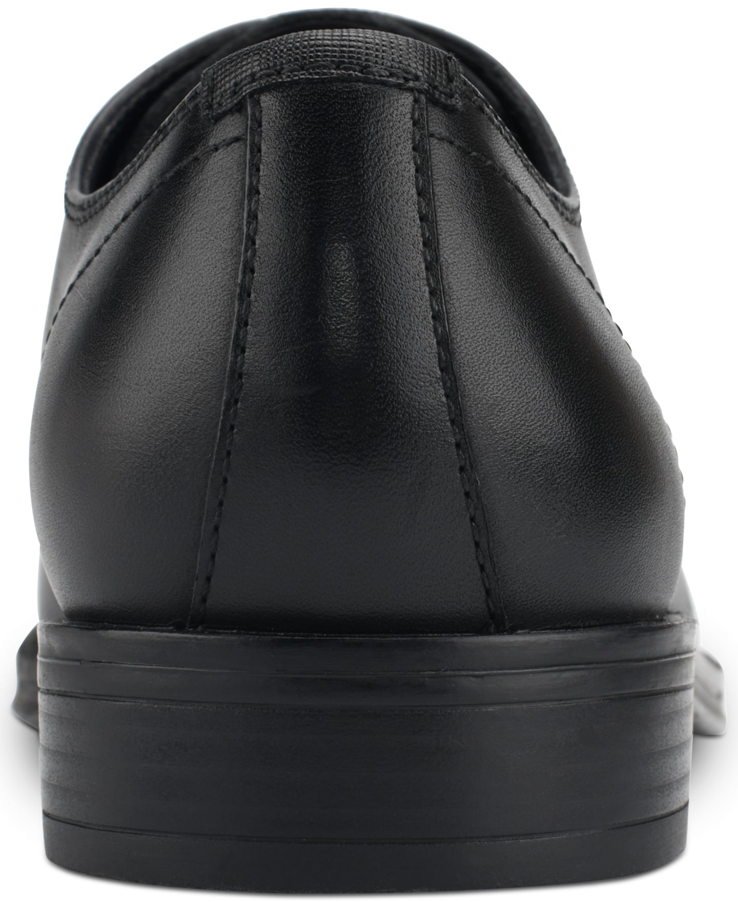 Мужские туфли Calvin Klein Jack Lace Up Dress Oxford, цвет: Чёрный кожаный — фото 9