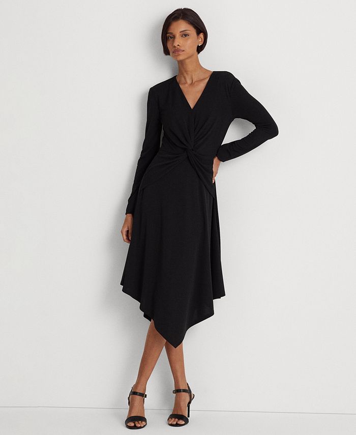 Lauren Ralph Lauren Surplice Jersey Dress - Macy's