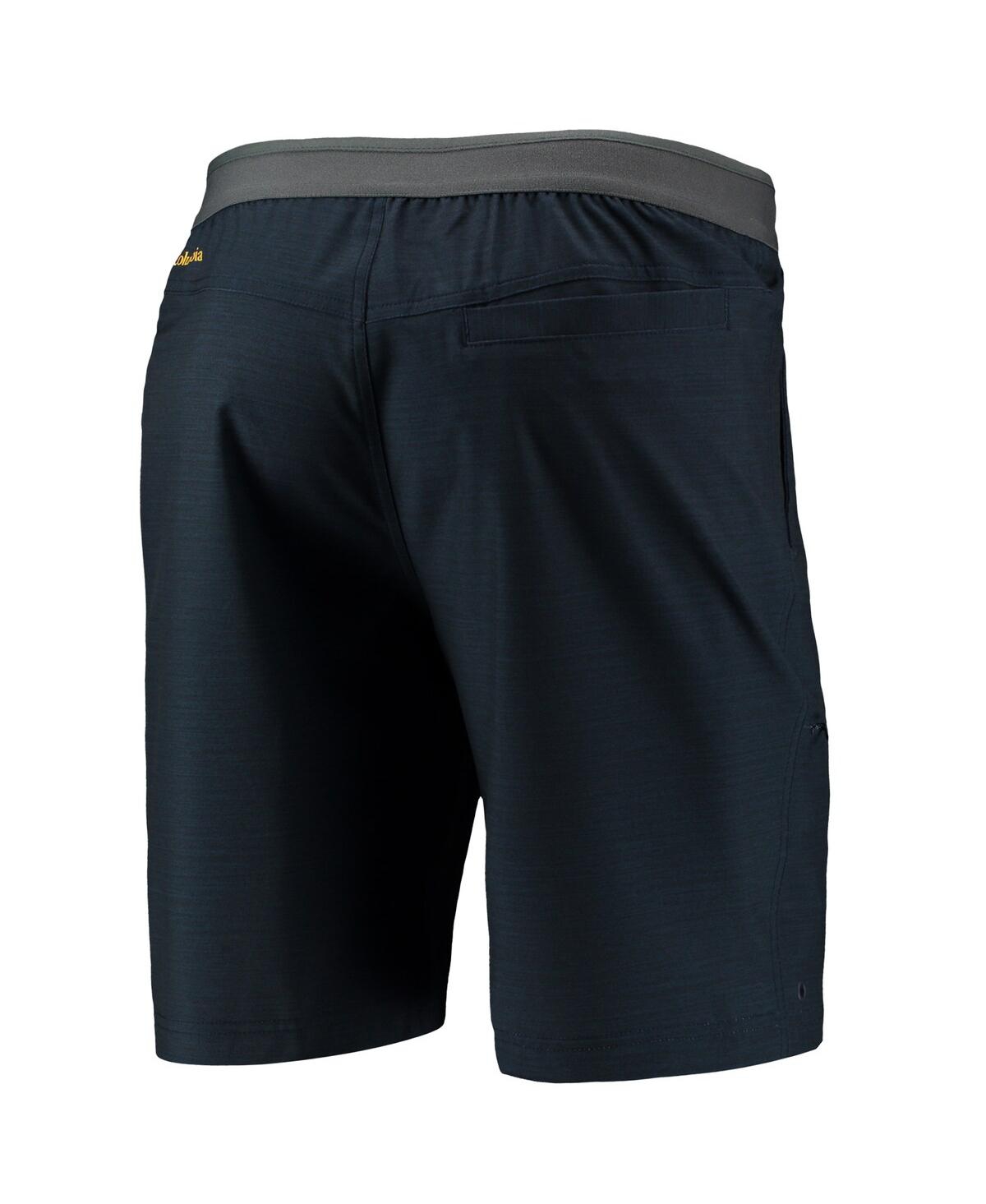 Columbia Navy Michigan Wolverines Twisted Creek Omni-shield Shorts In Navy