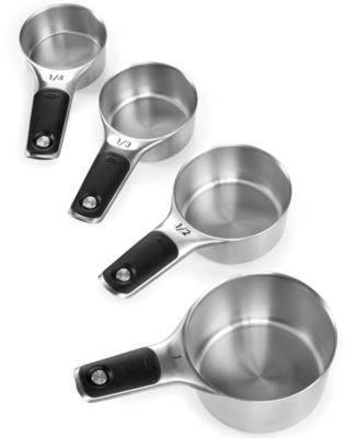 OXO Stainless Steel Magnetic Measuring Cup Set - The Peppermill