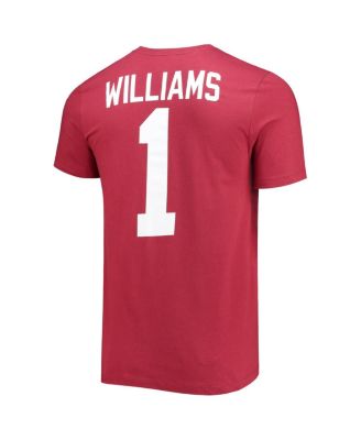 Men's Jameson Williams Crimson Alabama Crimson Tide 2022 NFL Draft Name and Number T-shirt