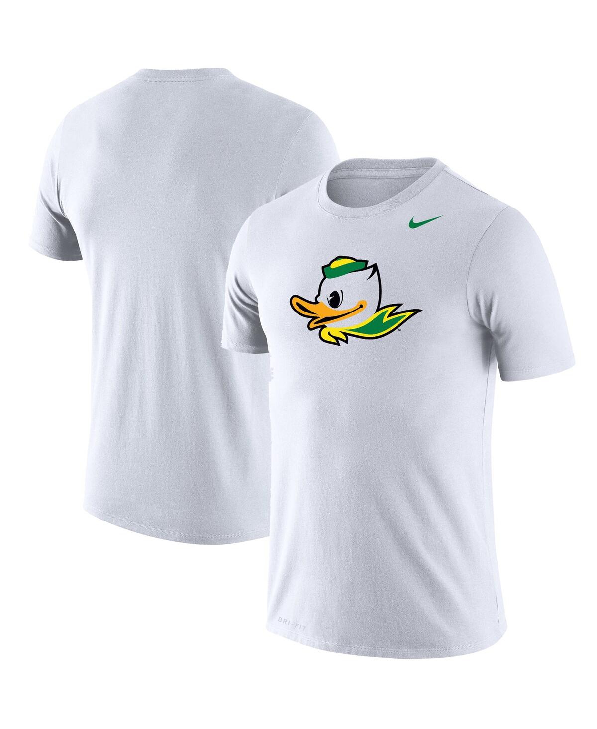 Men's Nike White Oregon Ducks School Logo Legend Performance T-shirt