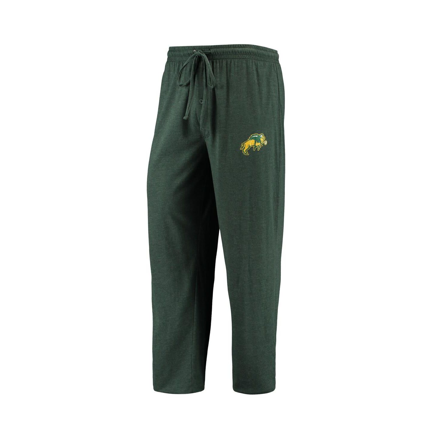 Мужская пижама Concepts Sport Ndsu Bison Meter, Green/Heathered Charcoal — фото 5