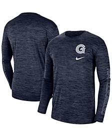 Men's Navy Georgetown Hoyas Velocity Legend Team Performance Long Sleeve T-shirt
