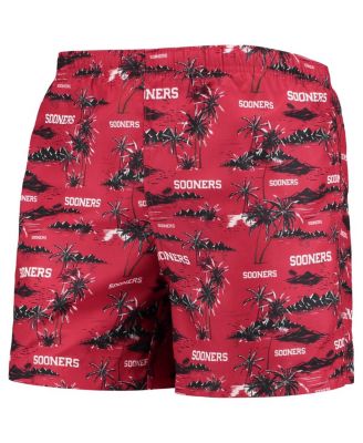 Men's Crimson Oklahoma Sooners Island Palm Swim Trunks
