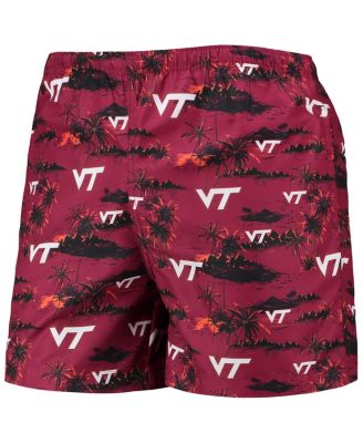 Men's Maroon Virginia Tech Hokies Island Palm Swim Trunks