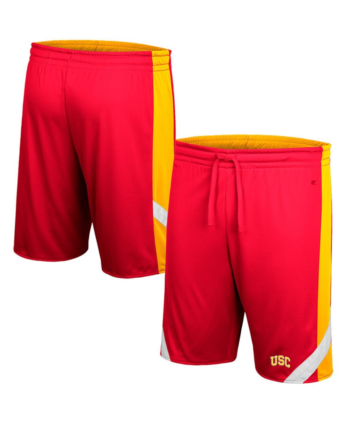 Shop Colosseum Men's  Cardinal And Gold Usc Trojans Am I Wrong Reversible Shorts In Cardinal,gold