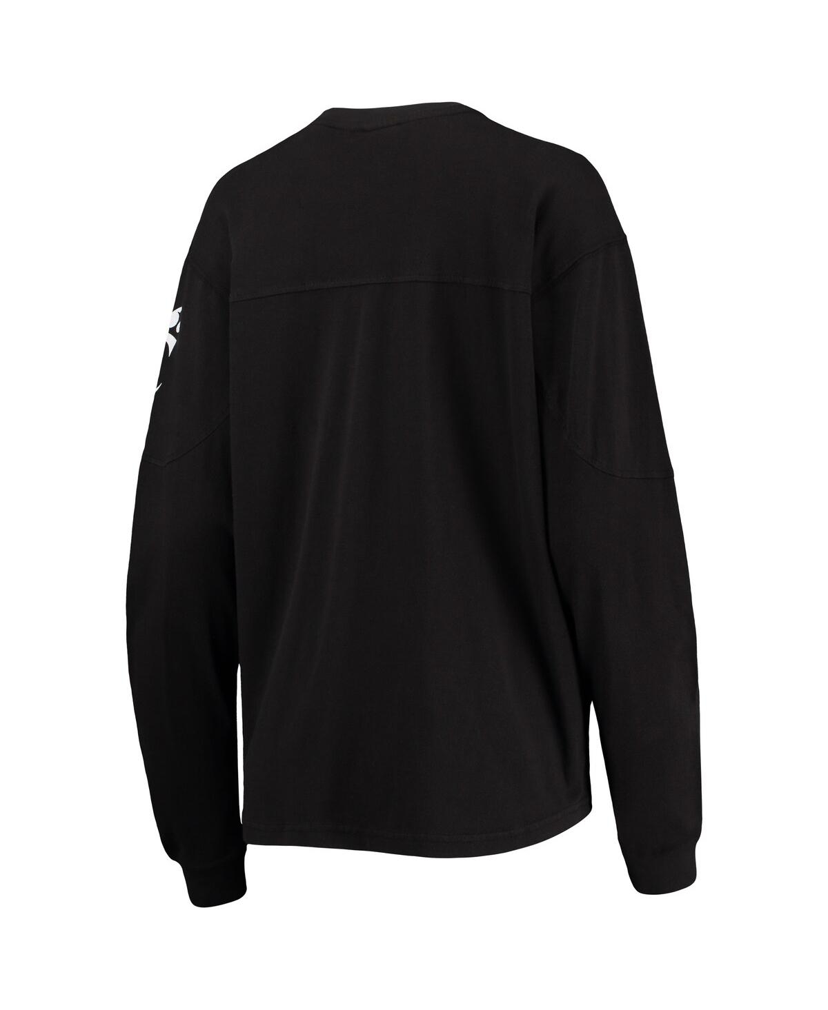 PRESSBOX WOMEN'S PRESSBOX BLACK CINCINNATI BEARCATS EDITH LONG SLEEVE T-SHIRT 