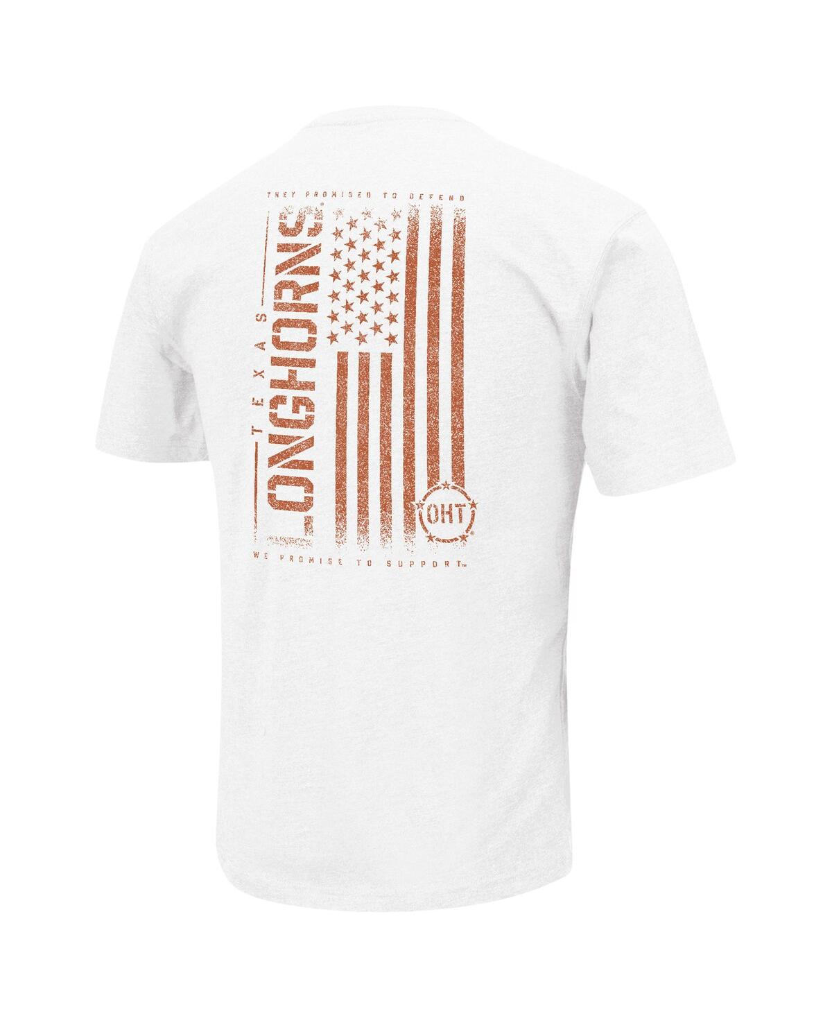 Shop Colosseum Men's  White Texas Longhorns Oht Military-inspired Appreciation Flag 2.0 T-shirt