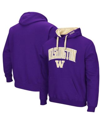 Men's Purple Washington Huskies Big and Tall Arch and Logo 2.0 Pullover Hoodie
