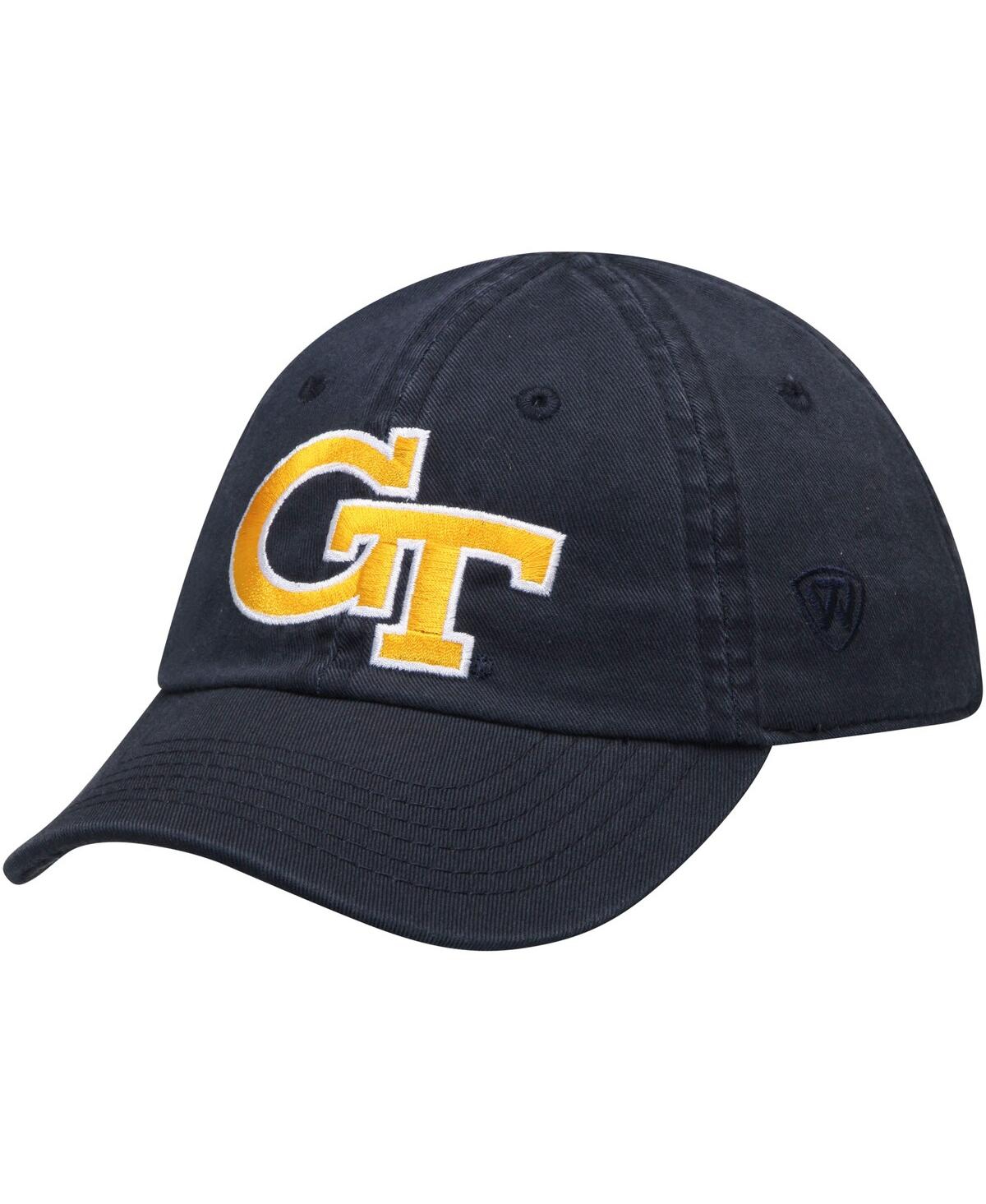 Top Of The World Babies' Infant Boys And Girls  Navy Georgia Tech Yellow Jackets Mini Me Adjustable Hat