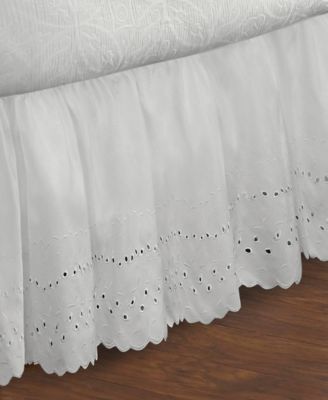 Ruffled Eyelet 14" Drop Bedskirts