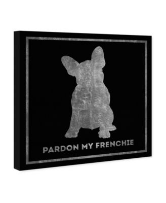 Dog Silhouette Quote Giclee Art Print on Gallery Wrap Canvas Art, 16" x 16"