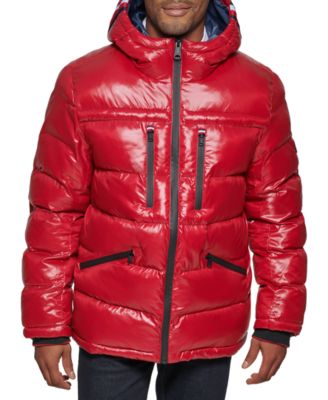 Puffer Red Coats and Jackets for Men 